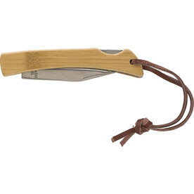 Klappbares Messer aus Edelstahl und Bambus Beckett – Braun bedrucken, Art.-Nr. 011999999_966190