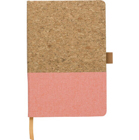 Notizbuch Trevor | A5 | Liniert – peach bedrucken, Art.-Nr. 236999999_967381