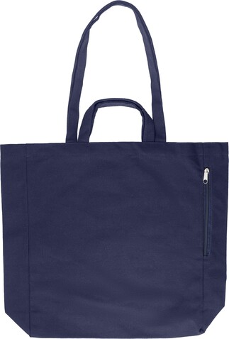 Einkaufstasche Bennett | Recycelt | 350 g/m² – Blau bedrucken, Art.-Nr. 005999999_967394