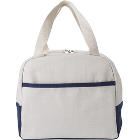 Kühltasche aus Baumwolle (280 gr/m²) Alex – marineblau/neutral bedrucken, Art.-Nr. 313999999_967401