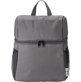 Kühltasche-Rucksack Elliott | Recycelt | Klettverschlusstasche – Grau bedrucken, Art.-Nr. 003999999_967421