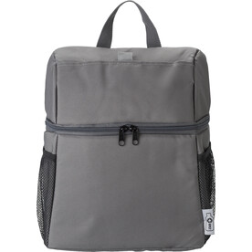 Kühltasche-Rucksack Elliott | Klettverschlusstasche – Grau bedrucken, Art.-Nr. 003999999_967421