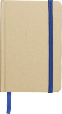 Notizbuch aus recyceltem Papier (A6) John – Blau bedrucken, Art.-Nr. 005999999_970665