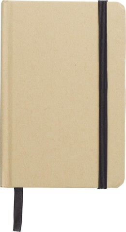 Notizbuch aus recyceltem Papier (A6) John – Schwarz bedrucken, Art.-Nr. 001999999_970665