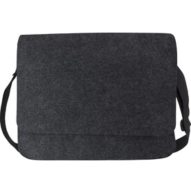 Laptoptasche Layla | Recycelter Filz | 15 Zoll | Klettverschluss – dunkelgrau bedrucken, Art.-Nr. 491999999_970953