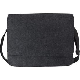 Laptoptasche Layla | Filz | 15 Zoll | Klettverschluss – dunkelgrau bedrucken, Art.-Nr. 491999999_970953