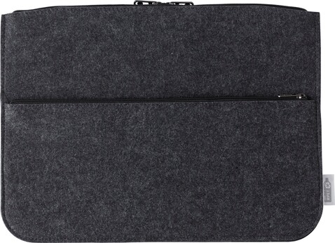 rPET Laptop-Tasche Emilia aus Filz – dunkelgrau bedrucken, Art.-Nr. 491999999_970956