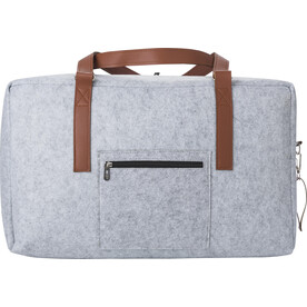 Reisetasche Natalie | Filz | 28 l – Hellgrau bedrucken, Art.-Nr. 027999999_971799