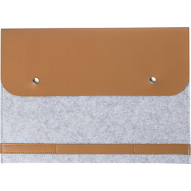 rPET-Filz-Laptop-Tasche Jonathan – Hellgrau bedrucken, Art.-Nr. 027999999_971802 rPET-Filz-Laptop-Tasche Jonathan – Hellgrau bedrucken, Art.-Nr. 027999999_971802