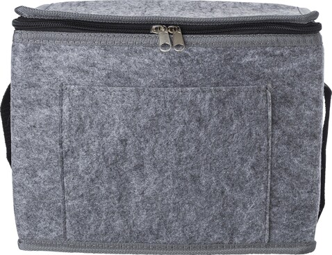Kühltasche Mason | Recycelter Filz | Aluminiumfolien-Innenfutter – Grau bedrucken, Art.-Nr. 003999999_971808