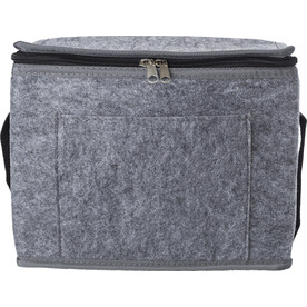 Kühltasche Mason | Filz | Aluminiumfolien-Innenfutter – Grau bedrucken, Art.-Nr. 003999999_971808