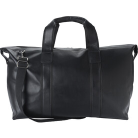 Weekender Noah | Leder | 7 l – Schwarz bedrucken, Art.-Nr. 001999999_971812