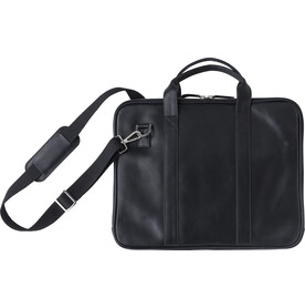 Leder-Laptoptasche Michael – Schwarz bedrucken, Art.-Nr. 001999999_971814
