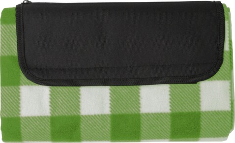 Fleece-Decke Vesper | Recycelt – Hellgrün bedrucken, Art.-Nr. 029999999_976591