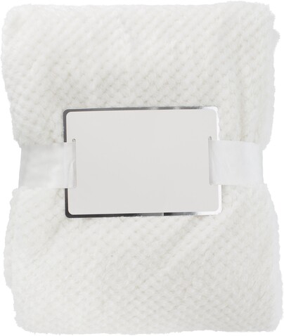 Decke Nikolai | Flanell-Fleece 230 g/m² | Waffeldesign – beige bedrucken, Art.-Nr. 357999999_976631