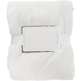 Decke Nikolai | Flanell-Fleece 230 g/m² | Waffeldesign – beige bedrucken, Art.-Nr. 357999999_976631