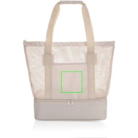 Iqlo Aware™ RPET 2-in-1 Kühltasche beige bedrucken, Art.-Nr. P422.4919