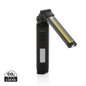 Gear X wiederaufladbare USB Arbeitsleuchte aus RCS rec. ABS schwarz bedrucken, Art.-Nr. P513.142 Gear X wiederaufladbare USB Arbeitsleuchte aus RCS rec. ABS schwarz bedrucken, Art.-Nr. P513.142