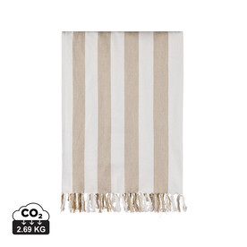 VINGA Ornos GRS Hamamtuch beige, weiß bedrucken, Art.-Nr. V4502119 VINGA Ornos GRS Hamamtuch beige, weiß bedrucken, Art.-Nr. V4502119