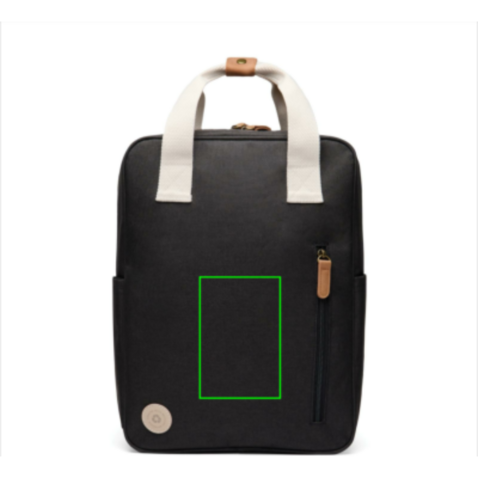 VINGA Sortino RCS Rucksack schwarz bedrucken, Art.-Nr. V7600101