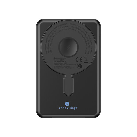 Urban Vitamin Delano 5-in-1 10.000mAh 20W PD magn. Powerbank schwarz bedrucken, Art.-Nr. P322.7201 Urban Vitamin Delano 5-in-1 10.000mAh 20W PD magn. Powerbank schwarz bedrucken, Art.-Nr. P322.7201