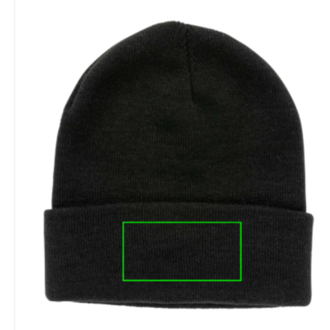 Impact Polylana® Beanie mit AWARE™ Tracer schwarz bedrucken, Art.-Nr. P453.341