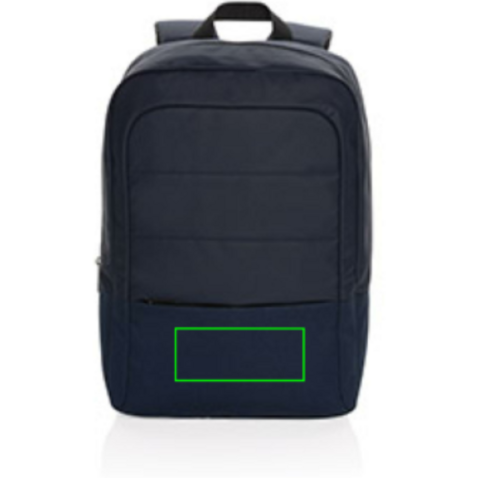 Armond AWARE™ RPET 15.6&quot; Basic Laptop-Rucksack navy blau bedrucken, Art.-Nr. P763.305