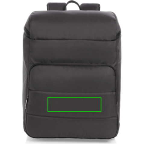 Impact AWARE™ RPET Kühl-Rucksack schwarz bedrucken, Art.-Nr. P733.051
