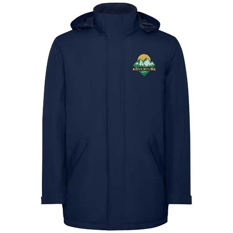 America wattierter Parka für Kinder, Navy Blue bedrucken, Art.-Nr. K50721RD