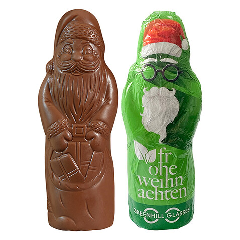 Veganer MAXI-Schoko-Weihnachtsm. bedrucken, Art.-Nr. 110785110