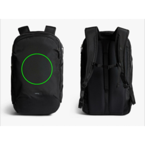 Bellroy Transit Rucksack schwarz bedrucken, Art.-Nr. P763.3201