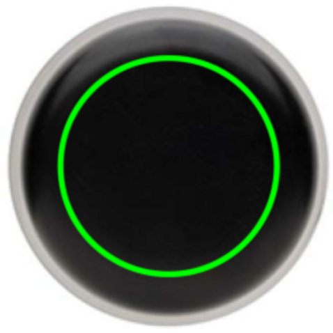 Zenic USB Tischleuchte aus RCS recyceltem Kunststoff schwarz bedrucken, Art.-Nr. P513.9701