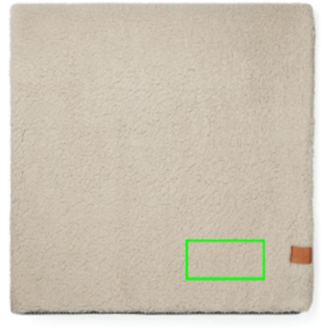 VINGA Maine Doppelflor-Decke aus GRS recyceltem Material braun bedrucken, Art.-Nr. V404059