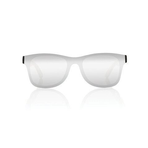 Prism Sonnenbrille aus RCS rec. Kunststoff mit Bambusbügeln braun bedrucken, Art.-Nr. P453.8509