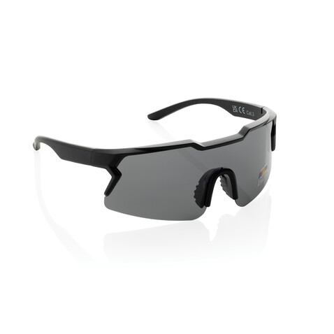 SproShield RCS Sportbrille mit polarisierten Gläsern schwarz bedrucken, Art.-Nr. P453.8601