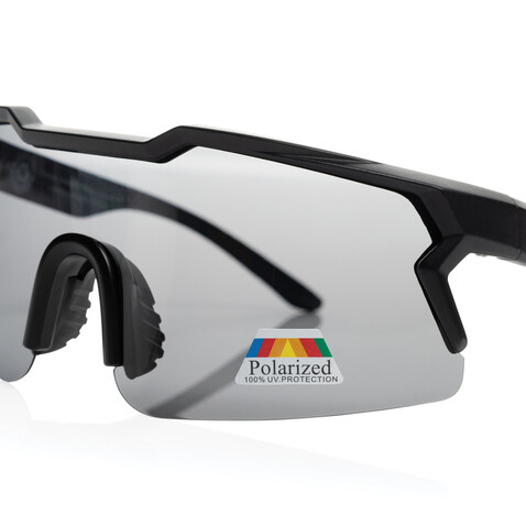 SproShield RCS Sportbrille mit polarisierten Gläsern schwarz bedrucken, Art.-Nr. P453.8601
