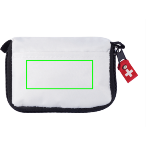 Erste Hilfe Set in Tasche weiß bedrucken, Art.-Nr. P265.313