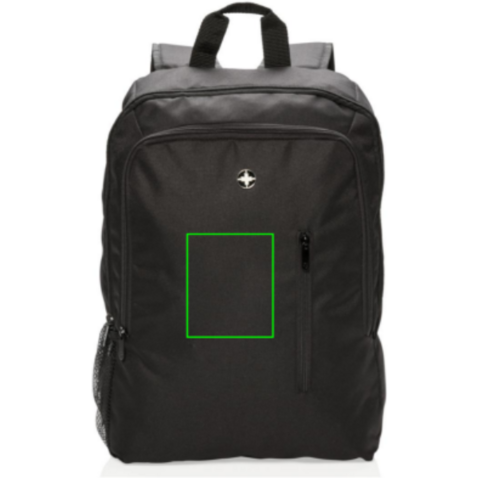 17” Business Laptop-Rucksack schwarz bedrucken, Art.-Nr. P762.220