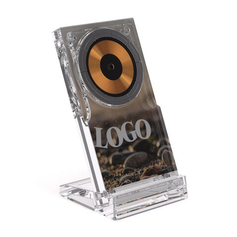 Magcharge 15W magnetischer Wireless-Charging-Stand transparent bedrucken, Art.-Nr. P309.0800