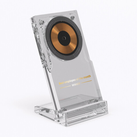 Magcharge 15W magnetischer Wireless-Charging-Stand transparent bedrucken, Art.-Nr. P309.0800
