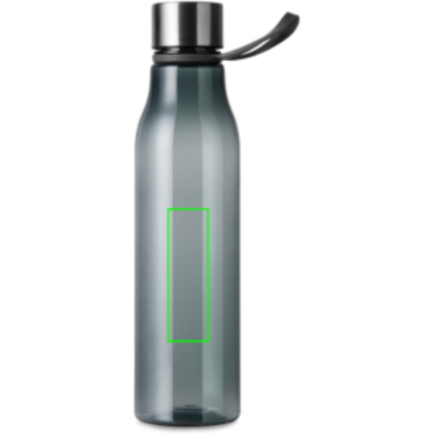 VINGA Lean 800ml RCS RPET Wasserflasche anthrazit bedrucken, Art.-Nr. V4330522 VINGA Lean 800ml RCS RPET Wasserflasche anthrazit bedrucken, Art.-Nr. V4330522
