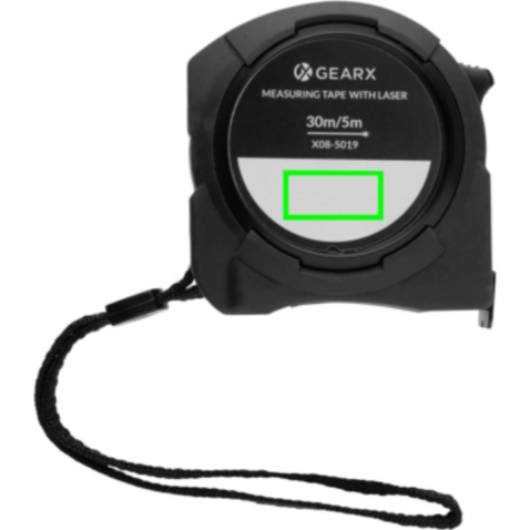 Gear X 5m Maßband mit 30m Laser schwarz bedrucken, Art.-Nr. P113.211
