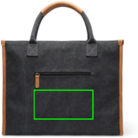 VINGA Bosler Büro-Tasche aus RCS recyceltem Canvas schwarz bedrucken, Art.-Nr. V762001 VINGA Bosler Büro-Tasche aus RCS recyceltem Canvas schwarz bedrucken, Art.-Nr. V762001