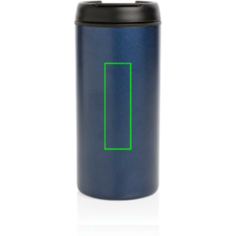 Metro Becher Becher aus RCS recyceltem Stainless-Steel blau bedrucken, Art.-Nr. P435.045