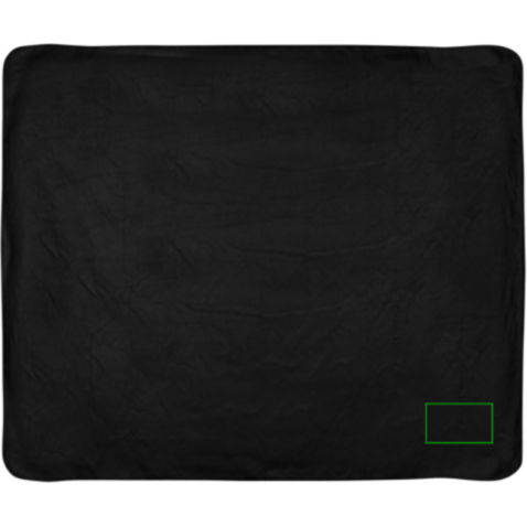 Fleece-Decke im Etui schwarz bedrucken, Art.-Nr. P459.061