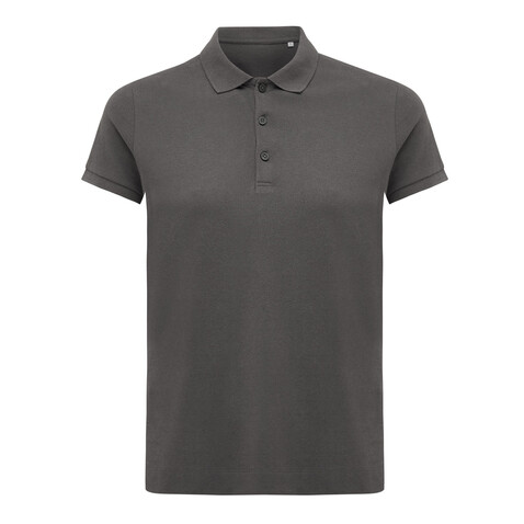 IQONIQ Yosemite Damen Piqué-Poloshirt aus rec. Baumwolle anthrazit bedrucken, Art.-Nr. T4200.019.XS