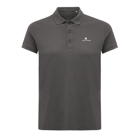 IQONIQ Yosemite Damen Piqué-Poloshirt aus rec. Baumwolle anthrazit bedrucken, Art.-Nr. T4200.019.XS