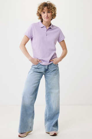 IQONIQ Yosemite Damen Piqué-Poloshirt aus rec. Baumwolle lavender bedrucken, Art.-Nr. T4200.011.M