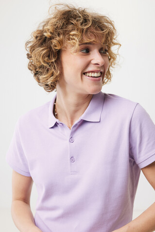IQONIQ Yosemite Damen Piqué-Poloshirt aus rec. Baumwolle lavender bedrucken, Art.-Nr. T4200.011.M
