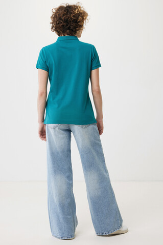 IQONIQ Yosemite Damen Piqué-Poloshirt aus rec. Baumwolle verdigris bedrucken, Art.-Nr. T4200.009.XS